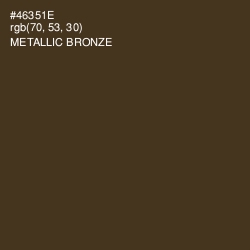 #46351E - Metallic Bronze Color Image